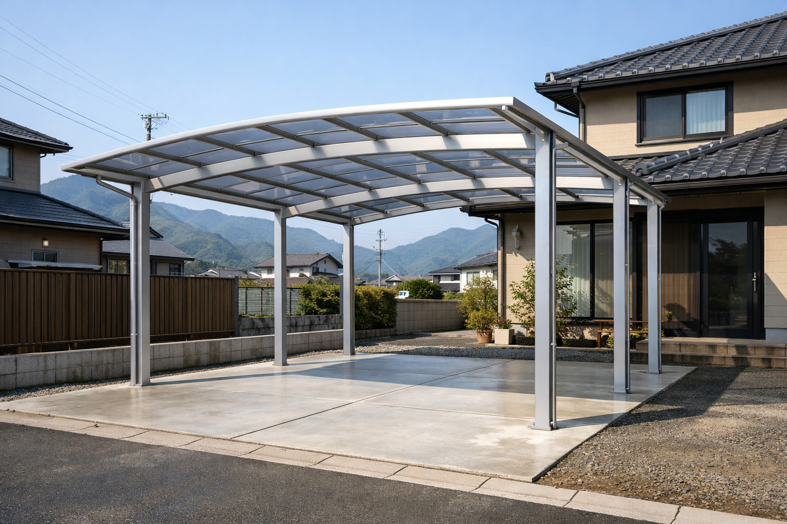 外構工事・駐車場工事の施工風景